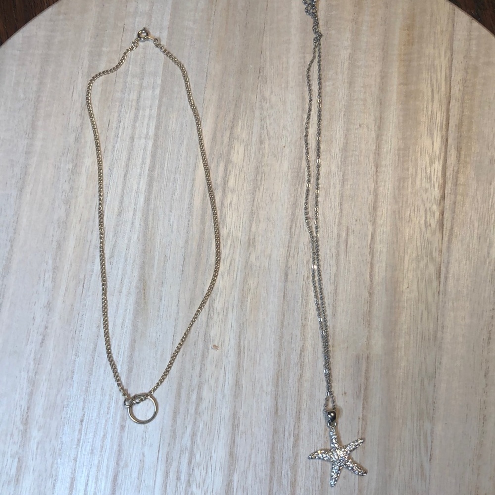 Two gold necklaces
